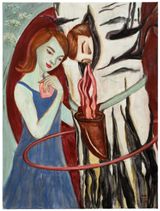 Augenmerk Attention by Rosa Loy contemporary artwork painting