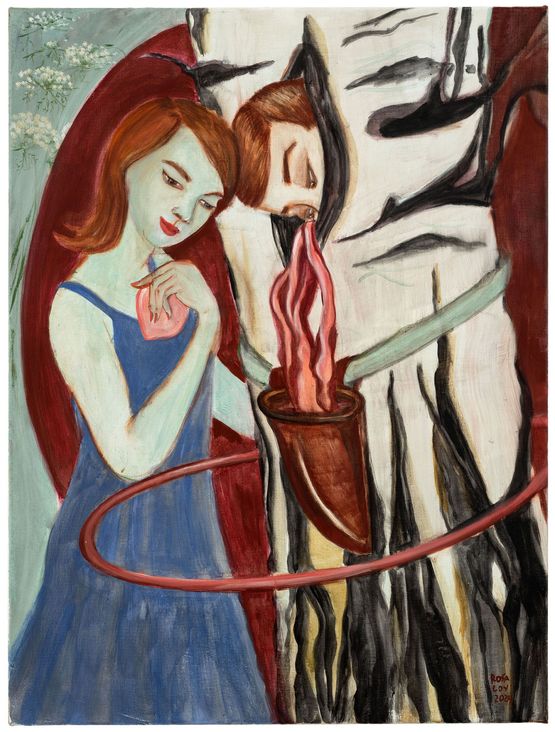 Augenmerk Attention by Rosa Loy contemporary artwork Painting