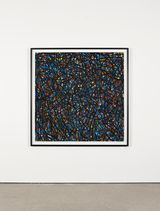 Not Straight Brushstrokes Black by Sol Lewitt contemporary artwork works on paper