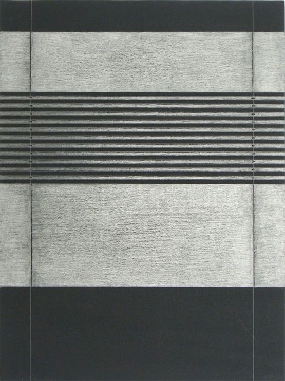 Atlantic Detail - Silver  D-195  by Joan Witek contemporary artwork Works on Paper