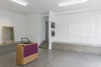 Contemporary art exhibition The Estate of L Budd thoughts the world today at Hamish McKay Wellington New Zealand