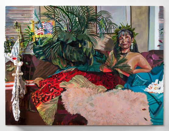 Tiningo si Sirena by Gisela Mcdaniel contemporary artwork Painting