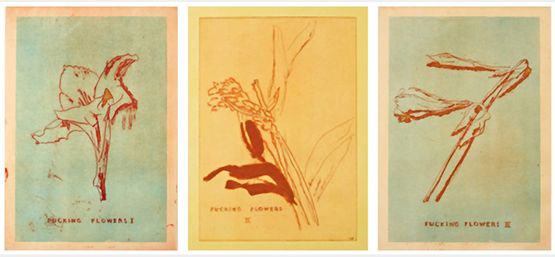 Fucking Flowers by Thomas Schutte contemporary artwork Print