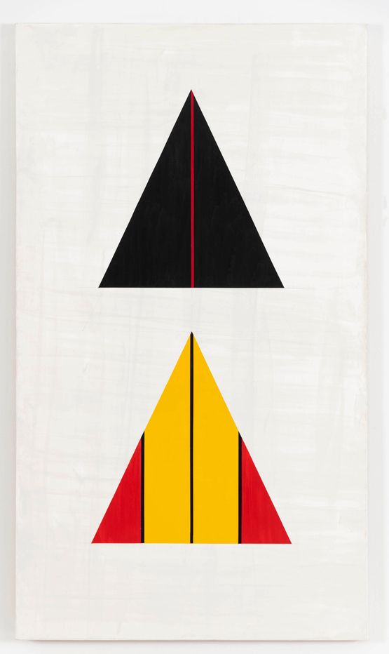 BN The Triangle Paintings by David Diao contemporary artwork Painting
