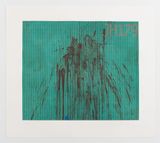 Untitled green by Jacqueline Humphries contemporary artwork print