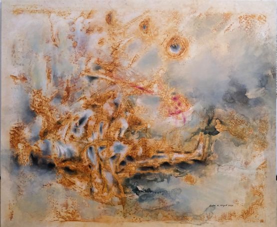 LUNAR RHYTHM by Rizka Azizah Hayati contemporary artwork Painting
