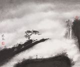 Fall and Pine by Kan Tai Keung contemporary artwork drawing painting works on paper