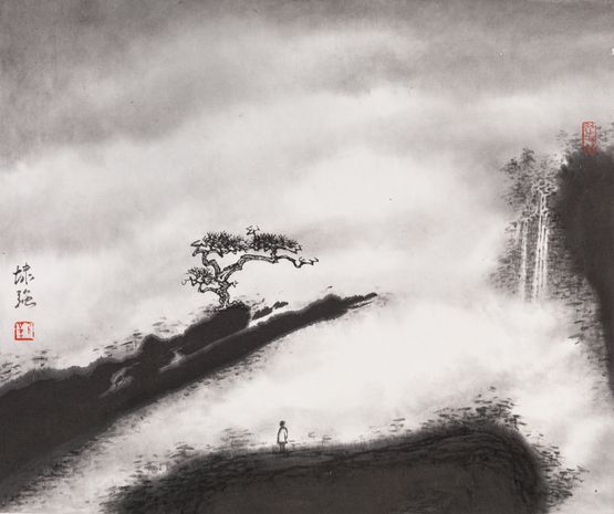 Fall and Pine by Kan Tai Keung contemporary artwork Painting