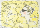 The Face of Facebook 13 by Zhu Jia contemporary artwork works on paper