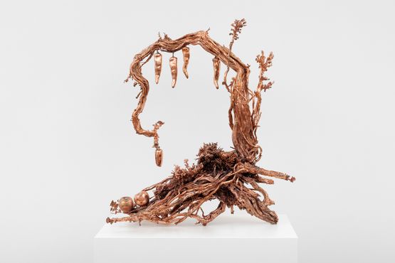 Dendrite Bonsai ChiliPepper by Max Hooper Schneider contemporary artwork Sculpture