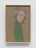 Dominique in green Balzac by Catharina Van Eetvelde contemporary artwork Drawing
