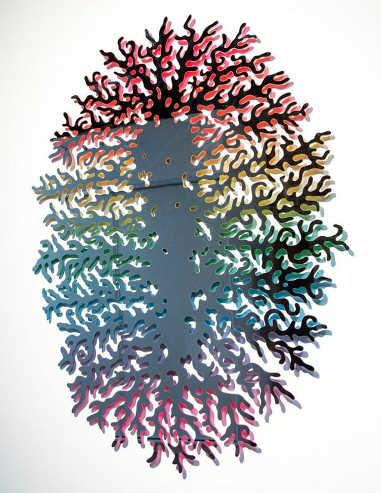 Spectral Growth by Jen Stark contemporary artwork Painting