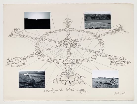 Stone AlignmentsSolstice Cairns by Michelle Stuart contemporary artwork Works on Paper