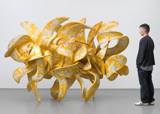 Industrial Nature, 2023 by Tony Cragg, Aluminium, 210 x 305 x 197