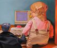 The Broken TV in a Hotel Room TV by Shih Yung Chun contemporary artwork Painting