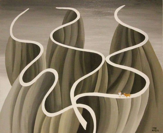 Limited Road by Jung Kangja contemporary artwork Painting