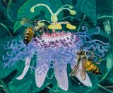 Western Honey Bees by Claudia Keep contemporary artwork painting