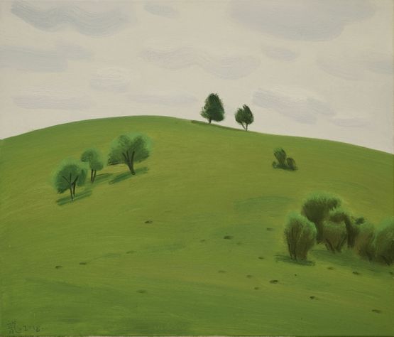 The Spring in Saihanba by Long Quan contemporary artwork Painting