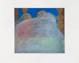 Lets hide in Bed by Rosalind Nashashibi contemporary artwork painting