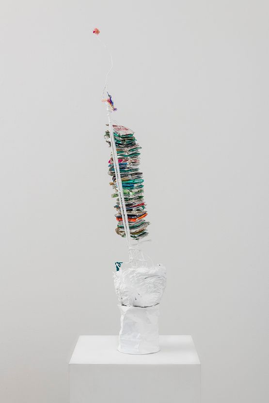 Tall Stack  Rave with Fuzz Ball by Paul Pascal Theriault contemporary artwork Sculpture