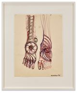 Feet of Christ by Robert Smithson contemporary artwork painting