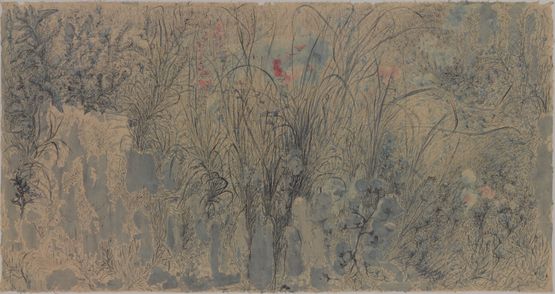 House of Yellow by Peng Kanglong contemporary artwork Works on Paper