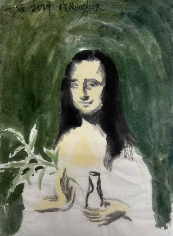 Flower Sermon No.2 by Wu Yiming contemporary artwork Works on Paper