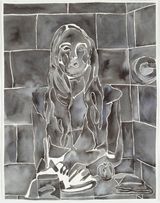 Lunch Alone Mr. Groff by Bianca Kennedy contemporary artwork painting