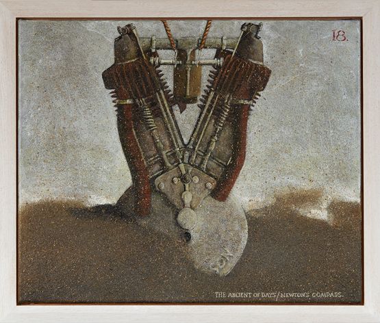 The ancient of daysNewtons compass by Michael Shepherd contemporary artwork Painting