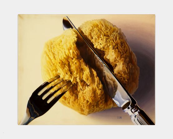 Sponge and Knife by Kaoru Ueda contemporary artwork Painting