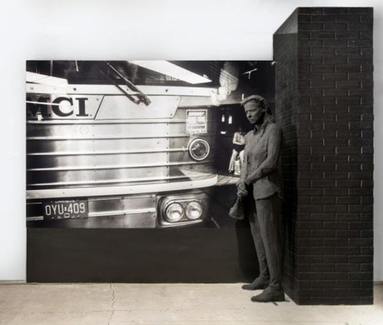 Bus station by George Segal contemporary artwork Photography