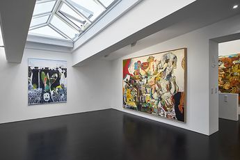 Contemporary art exhibition Hyunjin Bek Kelvin Kyung Kun Park The 38th parallel at JARILAGER Gallery Cologne Germany