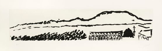 Au Bord du Barada I by Simone Fattal contemporary artwork Print