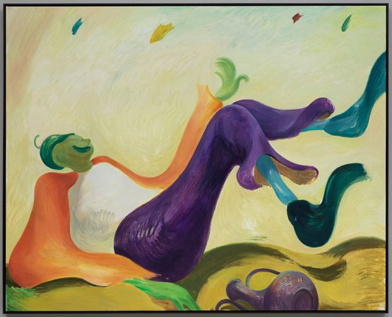 Only the drunk man is laughing by Zhai Liang contemporary artwork Painting