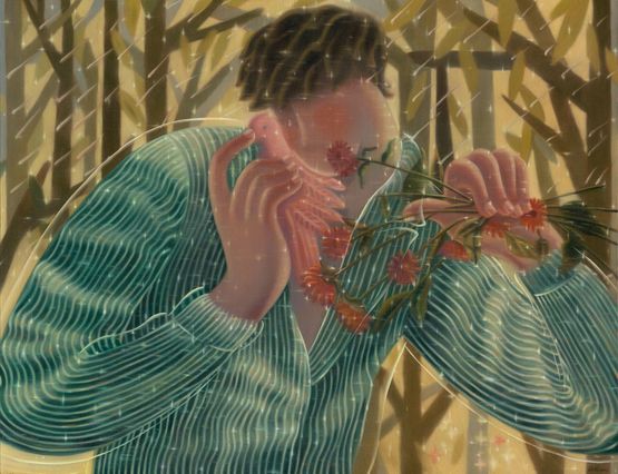 The Cost of Naming a Parrot by Wang Jinbo contemporary artwork Painting