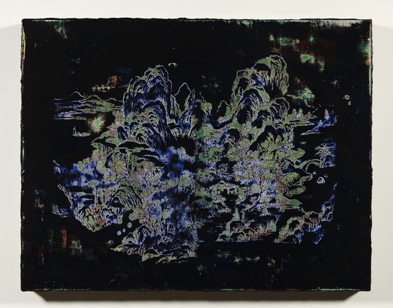 Desolate Landscape Exercise Peach Blossom Spring by Su Meng-Hung contemporary artwork Painting