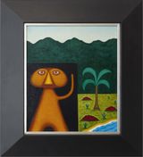 Tawera landscape with tree by Michael Illingworth contemporary artwork painting