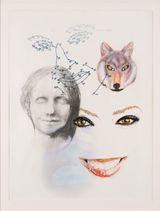 OUTELiC by Tony Oursler contemporary artwork painting works on paper