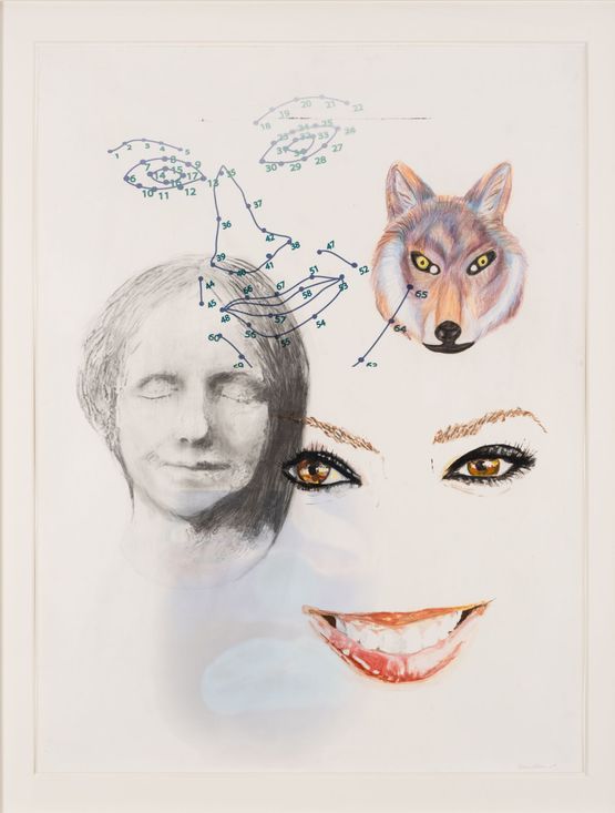 OUTELiC by Tony Oursler contemporary artwork Painting