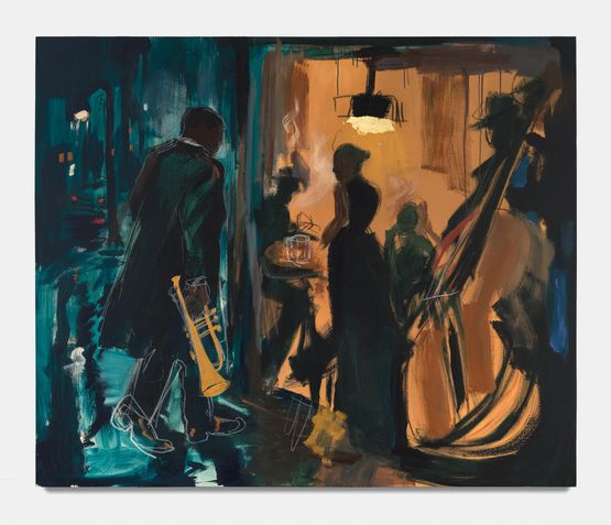 Night Bird by Ferrari Sheppard contemporary artwork Painting