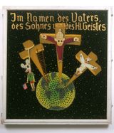 1.Im Nomen des Vaters des Sohnes und des Hl. Geistes In the Name of the Father the Son and the Holy Spirit by Blalla Hallmann contemporary artwork painting