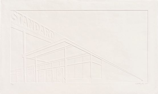 Ghost Station by Ed Ruscha contemporary artwork Print