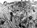 Play oo by Kumazawa Mikiko contemporary artwork Drawing