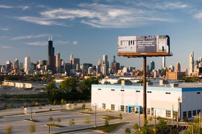 Artist Billboards and Alien Vending Machine Show During DNC