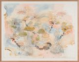 Great desert skink commune  basking mound birthing pool and defecatorium by John Wolseley contemporary artwork works on paper