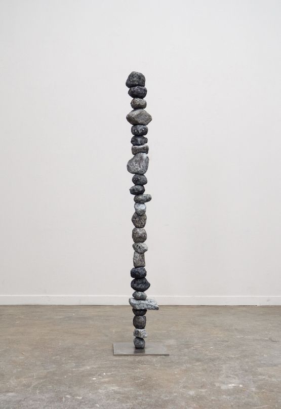 Stone Construction-black line by Gimhongsok contemporary artwork Painting