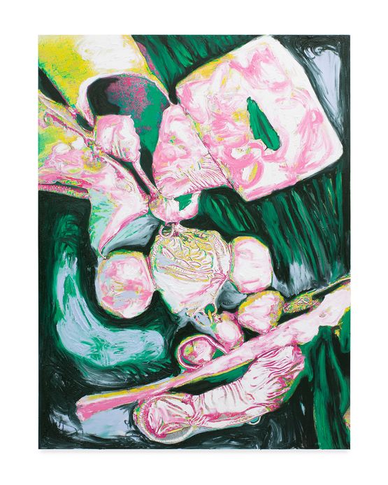 VERDE DMT BESO by Donna Huanca contemporary artwork Painting