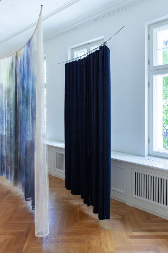 Textile Territories Dividing Curtain by Judith Raum contemporary artwork Textile