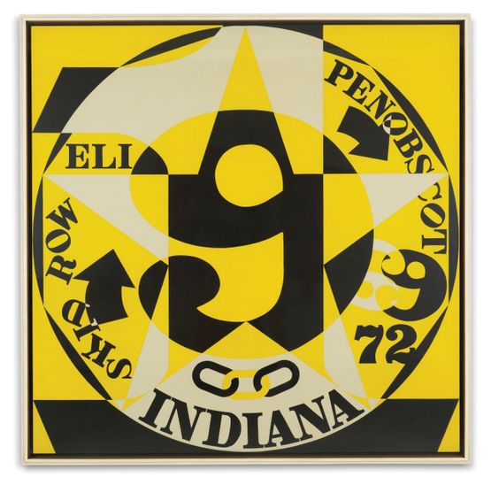 Decade Autoportrait 1969 by Robert Indiana contemporary artwork Painting