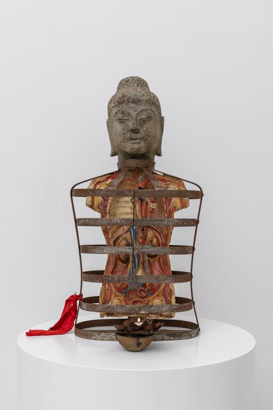 Buddha by Chong Gon Byun contemporary artwork Mixed Media